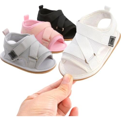 2021 Fashion Baby Girls Summer Sandals, Anti-Slip Soft Sole Ruffle Flat Shoes Toddler First Walker