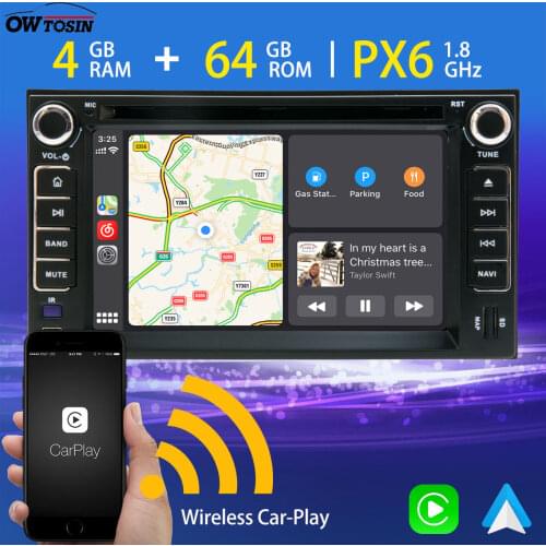 6.2" PX6 Android 10.0 4G+64G Car Multimedia Player For Kia Sorento Optima Magentis Sportage GPS Radio Wireless Carplay HDMI DSP