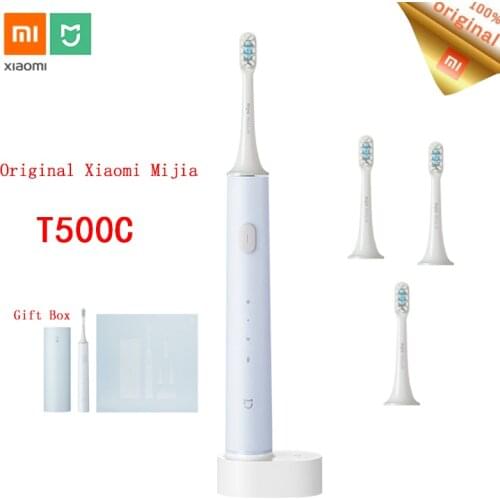 NEW Xiaomi Mijia T500C Sonic Electric Toothbrush Wireless Rechargeable Ultrasonic MI Smart Work Mijia App T500C Tooth Brush Home