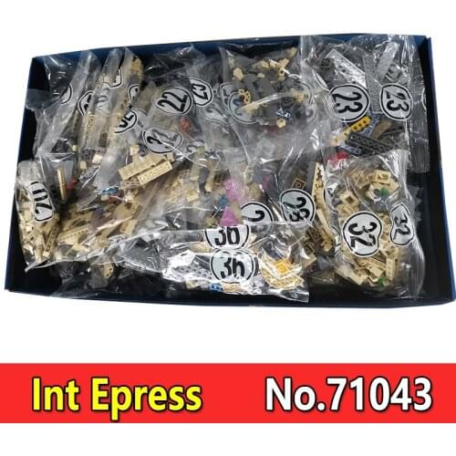 1:1 Big Magic Movie Series School Castle Set Buidling Blocks LED Kits 71043 6020Pcs Bricks Kids Education Toy Gifts