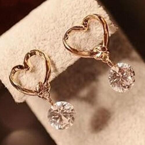 Brand Design New Hot Fashion Popular Luxury Crystal Zircon Stem Earrings Elegant Earrings Jewelry for Womens Gift