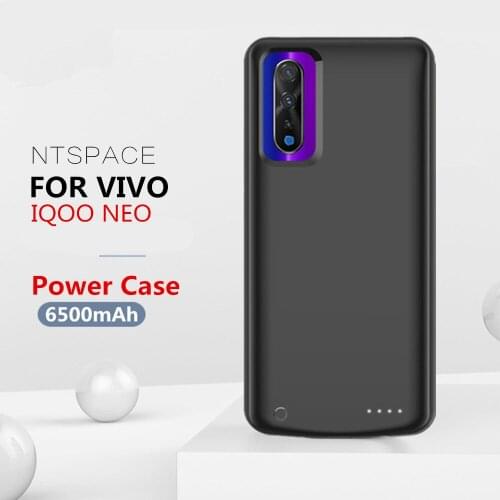 NTSPACE 6500mAh Portable Power Bank Charging Case for VIVO IQOO NEO Battery Case External Battery Power Charger Cases Power Case