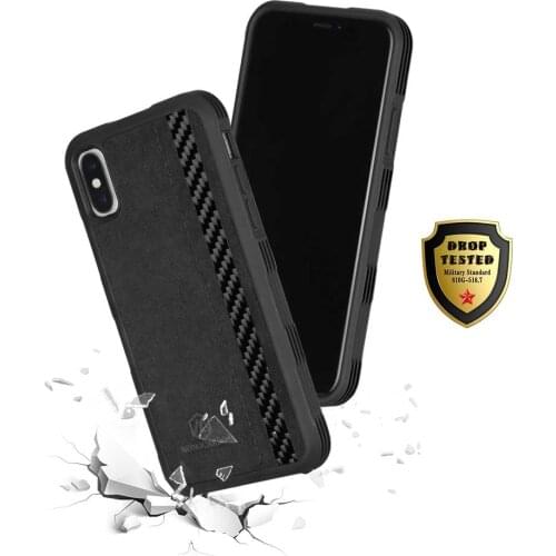 Mcase Business Soft TPU Carbon Fiber Case For iPhone X Case Cover Alcantara Anti-knock For iPhone X Full Protection Phone Case