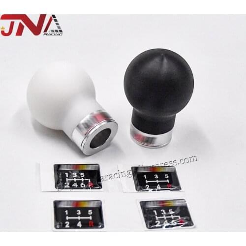 Black/white Resin material Shift Gear Knob Universal Car Gear shift knob