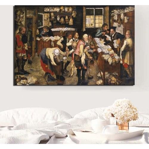 Village Lawyer Bruegel Canvas Painting Print Living Room Home Decoration Artwork Modern Wall Art Oil Painting Posters Pictures