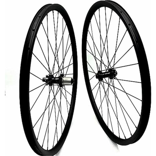 Mtb wheels 29er 27.4mm Asymmetry 3k twill disc brake rodas mtb 29 carbon wheels M32 Straight pull thru axle tubeless disc wheel