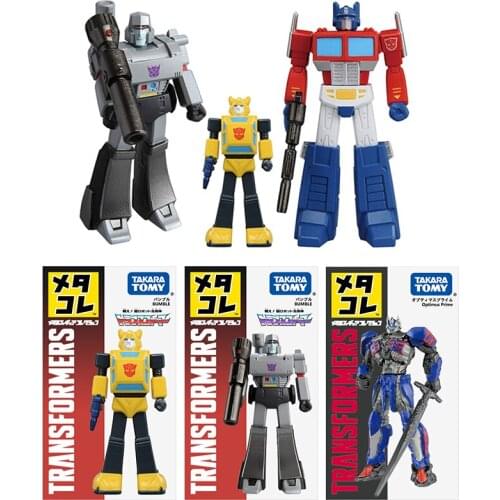 TAKARA TOMY Transformers Optimus Prime Megatron Bumblebee Alloy doll Figure small model decoration child collection toy gift