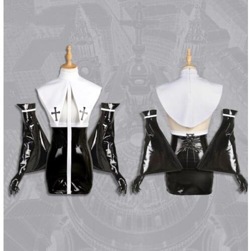 Cos EDENS ZERO Sister Cosplay Costume Leather Clothing Set black leotardAnime Cosplay Belt Hat Transparent See-through Blouses