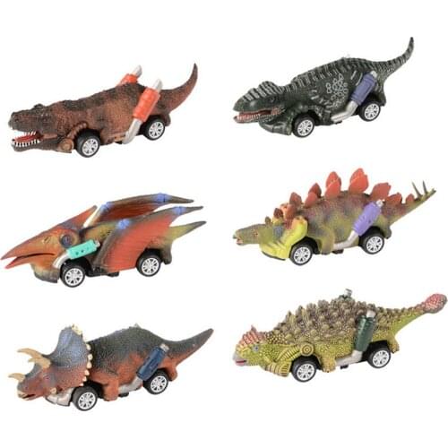 Pull Back Dinosaur Cars Toys 6 Pack Mini Dino Car Dinosaur Roadster Animal Vehicle Kids Toys Party Favors Games Toy for Kids