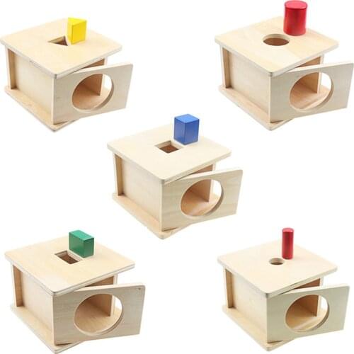 Montessori Imbucare Box Geometric Shape Matching Box Early Learnng Toys For Toddlers Colors & Shapes Infant Kids Gift Girls Boys