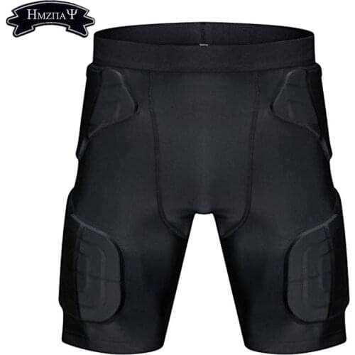 Mens Padded Compression Shorts Protection Undershort Best for Basketball,Football,Hockey,Cycling,Ice Skating and Contact Sports