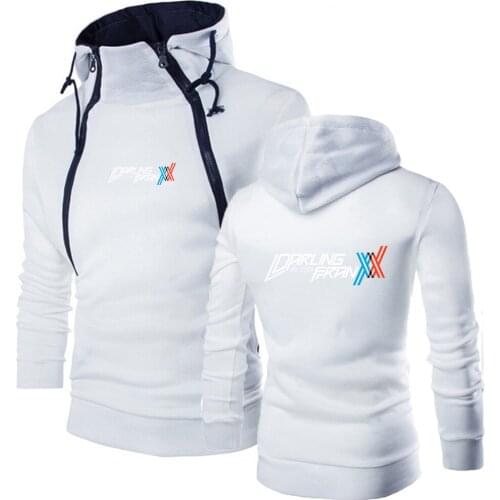 Men FRANXX Logo 2021 Harajuku Style Pullover Hoodies Brand Hooded Sweatshirt Classic Designer Tracksuit Warm Decal Slim Tops