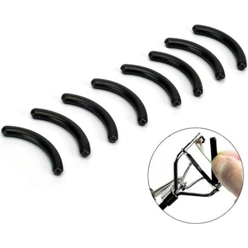 10Pcs Black Eyelash Curler Replacement Pads Silicon Renewable Pads for Eyelashes Curler Eyes Makeup Tools Eyes Accessories