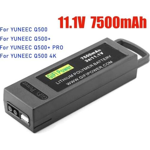 New Upgrade 7500mAh 3S 11.1V LiPo Battery For Yuneec Q500 Q500+ 4K PRO For Typhoon RC Drone quadcopter Lithium polymer