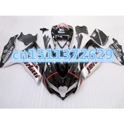 Dor-Abs Fairing GSXR 750 2008 - 2010 K8 09 10 Matter Black Black White Body Kits for A GSXR600 09 10 for SUZUKI D injection