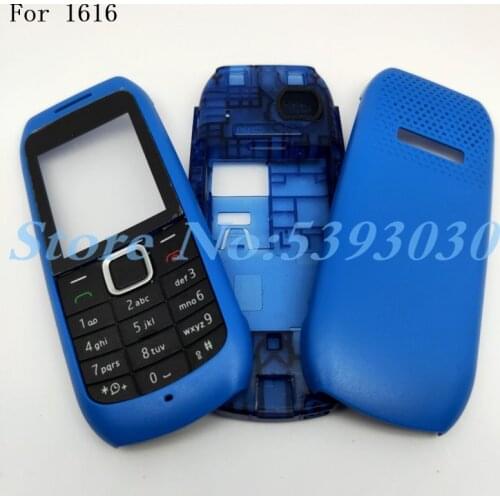 Original Housing Case For Nokia 1616 Full Complete Mobile Phone Housing Battery Cover Door Frame With Keyboard