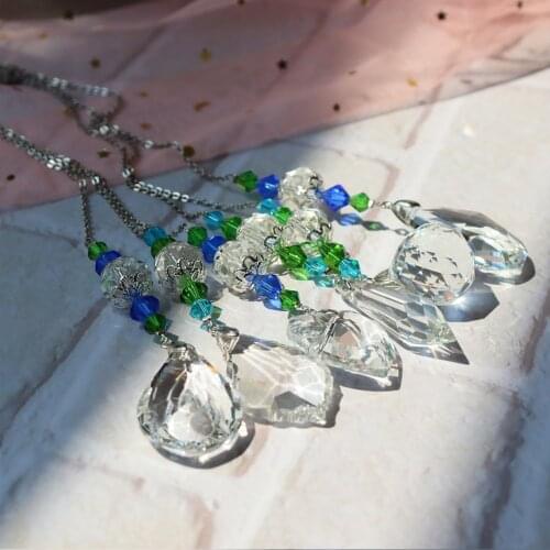 Handmade Moon Sun Light Catcher Wall Hanging Art with Moon & Stars Celestial Window Decor DIY Handmade Chandelier Pendant