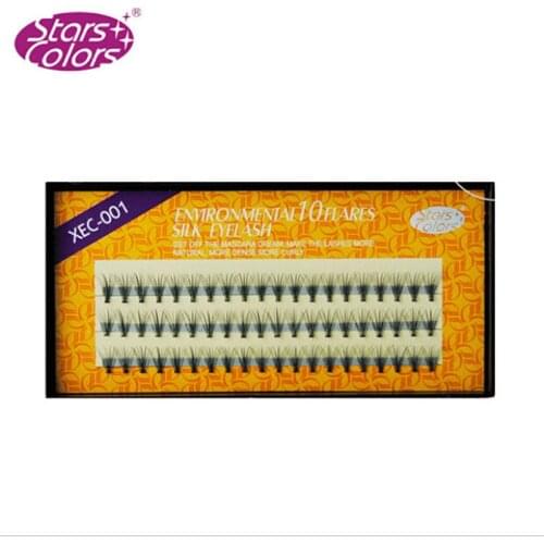 Professional Imitate Mink Silk Eyelash 0.12mm C Eyelashes Extension Makeup Tool 10Roots Thickness Individual False Eye Lashes