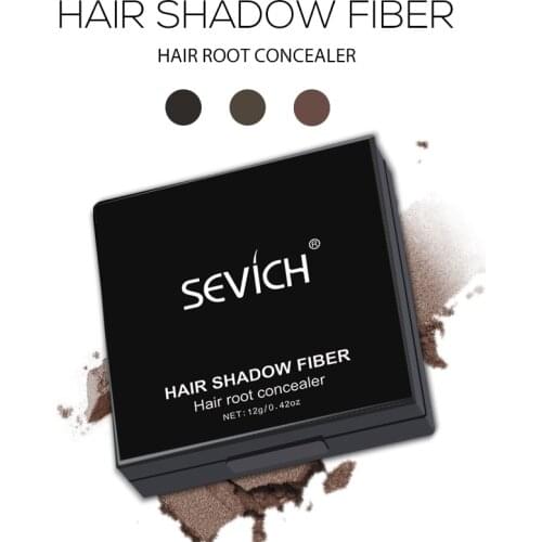 Sevich 12g Hair Line powder compact Waterproof Dark Brown Hair shadow Powder 3 Colors Hair Concealer Powder Instantly Cover Up