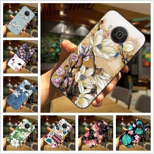 For Nokia X20 Case 5G 3D Blossom Emboss Silicone Phone Cover for Nokia X10 C20 C10 C01 Plus Cases Relief Soft Coque for NokiaX20