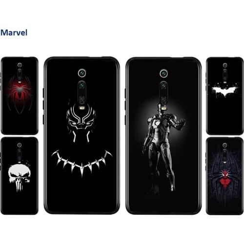 Silicone Cover Marvel Dark For Xiaomi Redmi 9 9T 9C 8 7 6 Pro 9AT 9A 8A 7A 6A S2 5 5A 4X Plus Phone Case