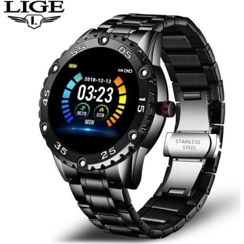 LIGE Smart Watch Men Waterproof Fitness Watch Call Reminder Alarm Clock Reminder Heart Rate Sports smartwatch Reloj Inteligente