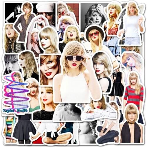 10/30/50Pcs Singer Taylor Sexy Graffiti Waterproof Skateboard Travel Suitcase Phone Laptop Luggage Stickers DIY Kids Girl Toy