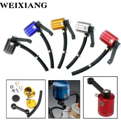 Universal CNC Aluminum Alloy Motorcycle Brake Clutch Pump Reservoir Master Cylinder Fluid Oil Reservoir Cup Fluid Bottle