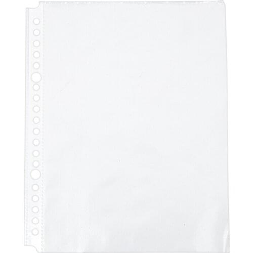 Pack of 200 A5 Clear Punched Pockets - Plastic Poly Folders