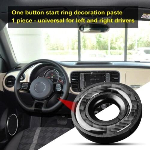 Waterproof Exquisite Interior Ignition Button Decor Ring Cover Lightweight Ring Trim Anti-scratch