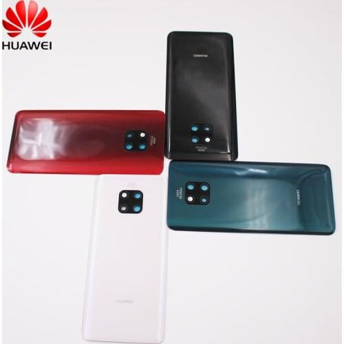 Back Glass Cover For Huawei Mate 20 Battery Cover Mate 20 Pro Real Door Replacement Housing Panel Case Repair Part + Camera Lens