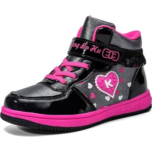 Winter Children Boots For Girls Snow Shoes Kids Boots Warm Plush Lining Waterproof Leather School Fashion bota infantil menina