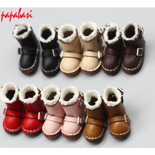 1Pair DOLLS Boots For 1/6 Blyth Dolls AS fit 1/8 BJD Dolls Shoes Accessories toys 3.7*1.6cm