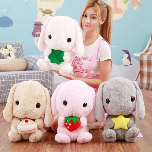 1pc 45cm big long ears rabbit plush animals toys stuffed bunny rabbit soft toys baby kids sleep toys birthday gifts