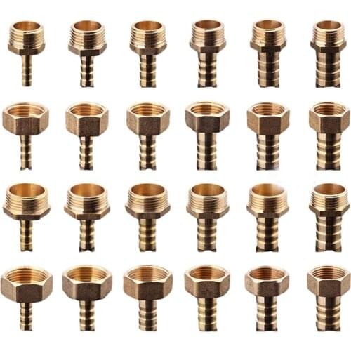 1 Piece G 1/2" Male Thread Pagoda Connector 8 6 10 12 16 19 MM Brass Copper Water Garden Irrigation Inner Wire Pipe Hose Adapter