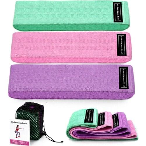 3Pcs Squat Hip Resistance Band Stretch Strap Hip Lift Belt Hip Elastic Band Yoga Elastic Belt Stretching Training Body Building