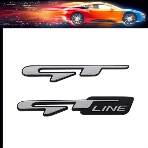 3D Premium ABS GT GT LINE car Hood Fender trunk Bonnet Decal Emblem Badge Sticker for Forte Ceed Stinger Shuma Rio Sportage Soul
