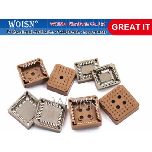 5pcs/lot integrated circuit adapter IC SOCKET PLCC-32 PLCC-44 TEST base PLCC32 PLCC44 TO SOP In Stock