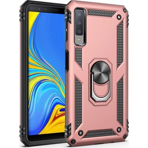 Phone Case For Samsung Galaxy J6 J7 J8 A6 A7 A8 A9 J2 J3 J4 A2 J530 J730 A9S Prime Star Pro Core Plus Metal Ring Bracket Cover