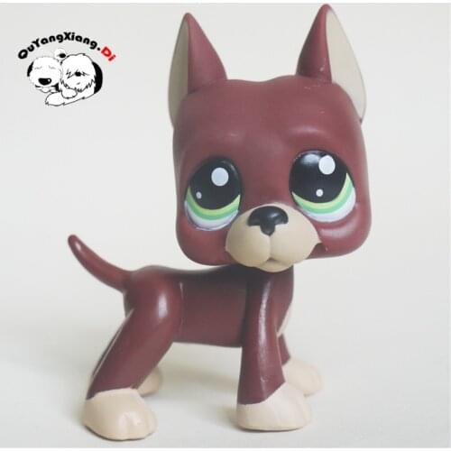 CWG092 Pet Shop Animal Brown Great Dane doll action Figure