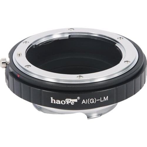 Haoge Lens Mount Adapter for Nikon Nikkor AI / AIS / G / D Lens to Leica M-mount Camera