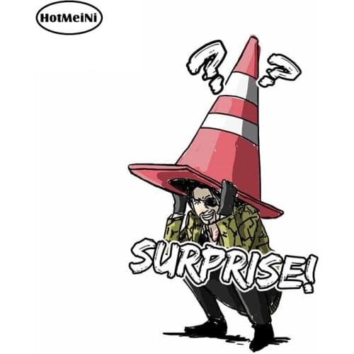 HotMeiNi 13cm x 7.8cm for Suprise Decal Occlusion Scratch Motorcycle HelmetCamper Car Stickers Snowboard Camper SUV Graphics