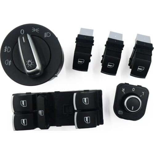 Chrome European Headlight Switch For VW Golf 5 6 GTI Mk5 Mk6 Jetta 5 6 Passat B6 Touran Tiguan SEAT ALHAMBRA OEM 5ND 941 431 A