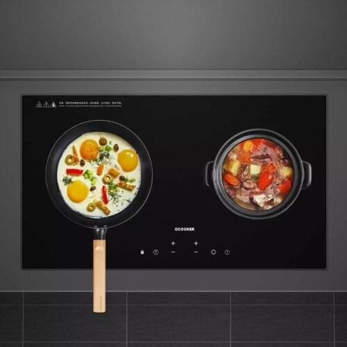 Xiaomi Ocooker Induction Cooker Electric Ceramic Stove Double Head Stove Integrated Micro Crystal Plate Touch Screen