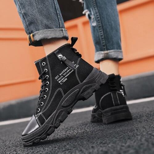 High Top Casual Canvas Shoes New Fashion Mens and Womens Vulcanized Shoes High Quality Mens Sports Shoes Mens Flat Shoes