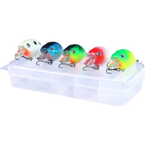5pcs/lot Fishing Lures Kit Plastic Crank Bait 6.7g 6cm Wobblers Crankbait Tackle Bass Bait For Fishing Wobber Sets