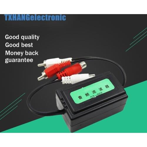 New Arrival 3.5mm Car RCA Amplifier Audio Noise Filter Ground Loop Isolator Suppressor 6.3 x 3.8 x 3cm Easy diy electronics