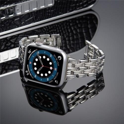 New Luxury Stainless Steel Strap For Apple watch Band 6 40mm 44mm Metal Bracelet iwatch series Straps 5 SE 3 38mm 42mm Wristband