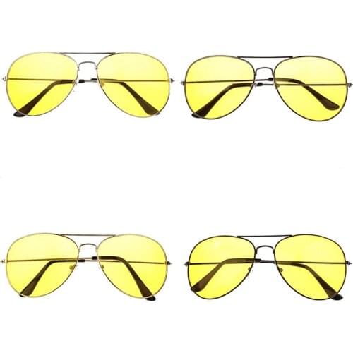 Fashion Night Vision Goggles Sunglasses Yellow Anti Sunlight Polarized Night Vision Goggles Protective Work Glasses Men Women