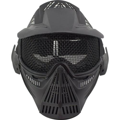 Paintball Tactical Skull Full Face Mask With Goggles Metal Mesh Wargame Shooting Hunting Accessories Military Army Airosft Masks